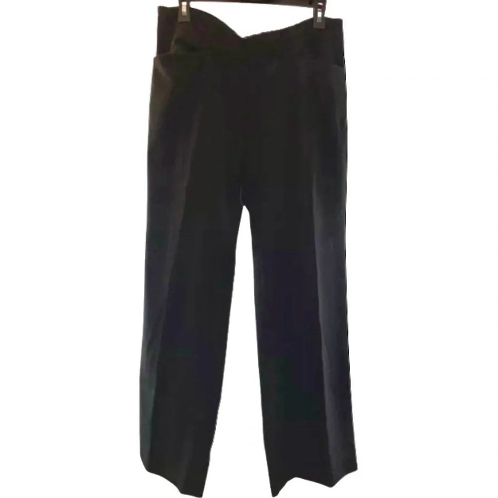 Michael Kors Millbrook Wide Leg Cuffed Black Trousers professional pants career